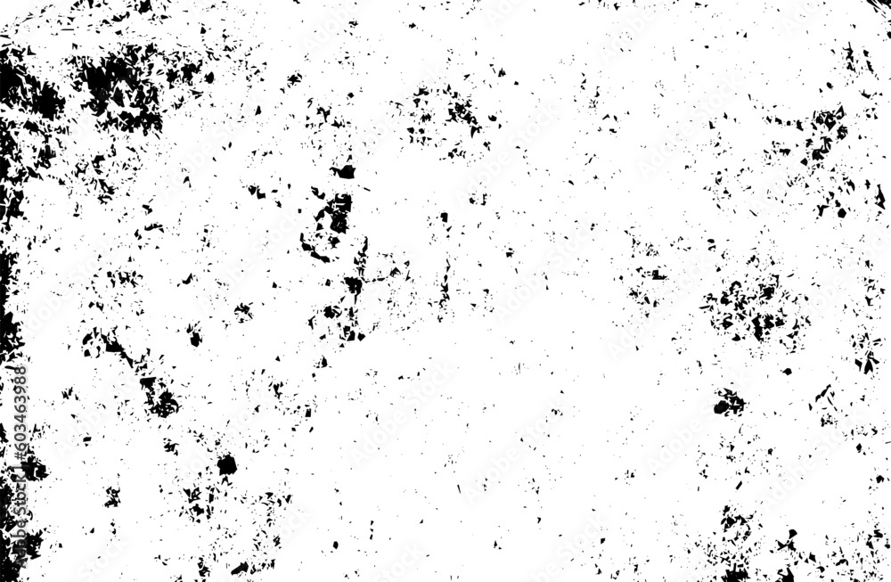 Rustic grunge vector texture with grain and stains. Abstract noise background. Weathered surface. Dirty and damaged. Detailed rough backdrop. Vector graphic illustration with transparent white. EPS10.