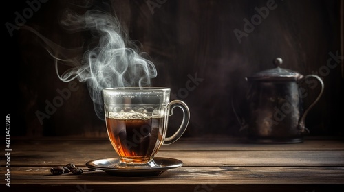 Hot Fresh Brewed Flavored Coffee - Steaming