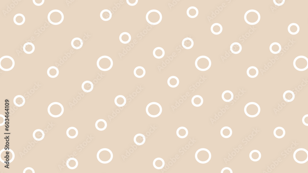 Beige background with white circles Beige background with white circles