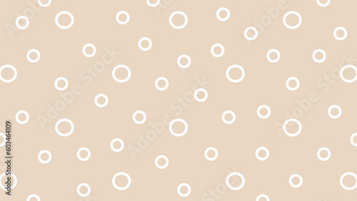 Beige background with white circles
