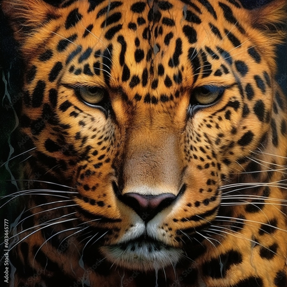 close up portrait of a leopard close up portrait of a leopard