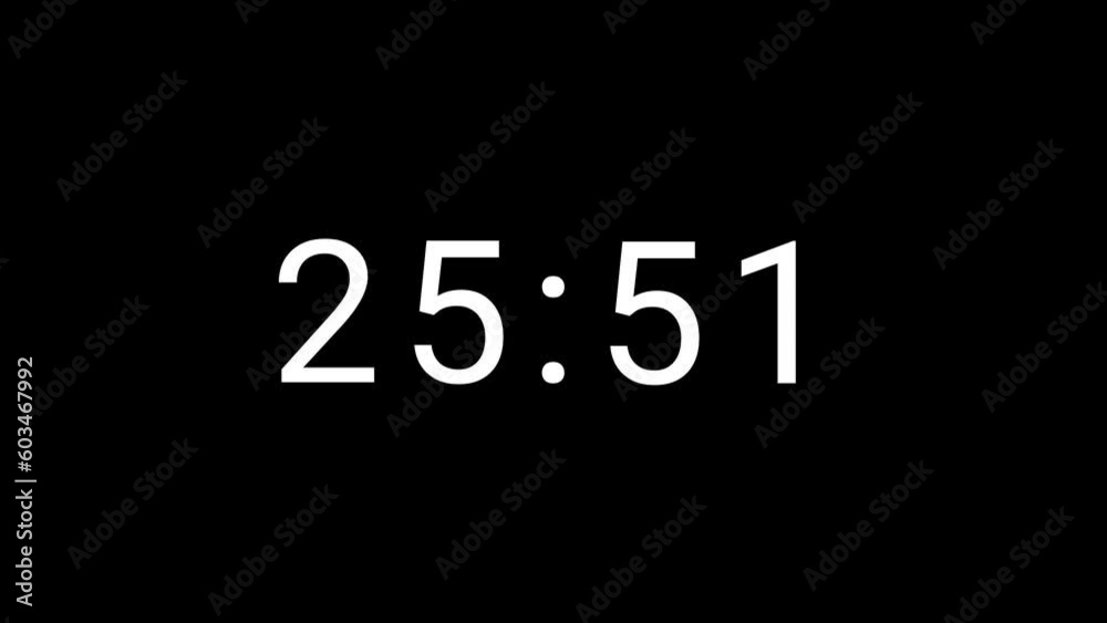 Stylish 30 seconds analog 4 digits countdown clock timer. White number on Black background. 4 digits number count. Simple and minimal 4K footage motion. Stylish 30 seconds analog 4 digits countdown clock timer. White number on Black background. 4 digits number count. Simple and minimal 4K footage motion.