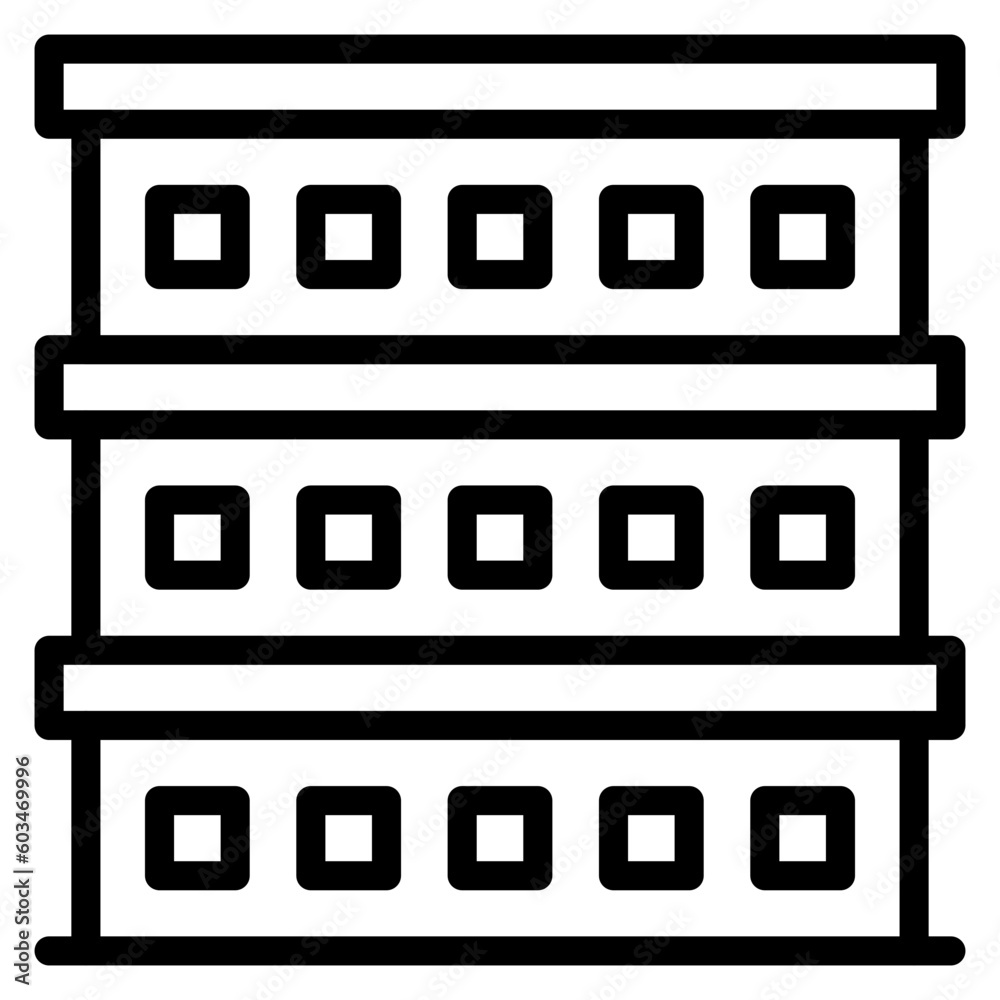Rooms Vector Line Icon Rooms Vector Line Icon