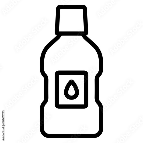 Mouthwash Vector Line Icon