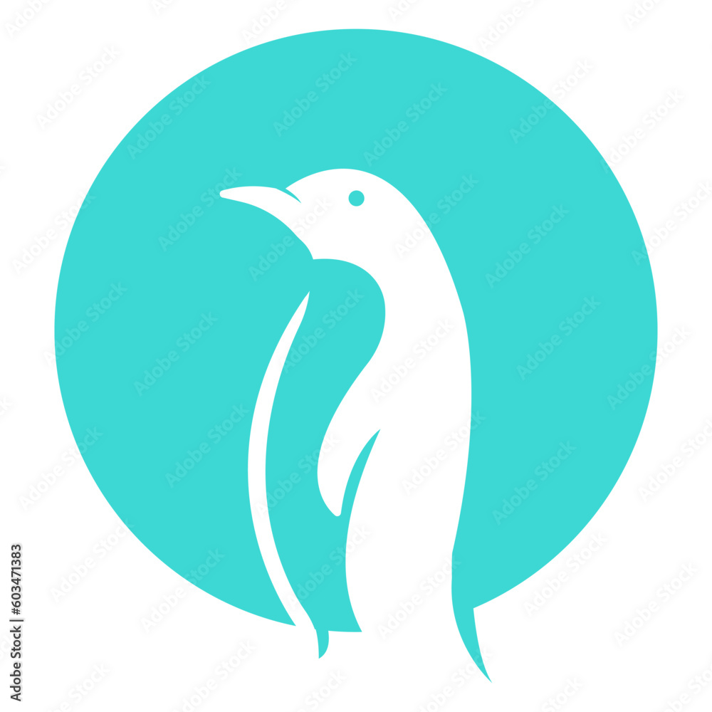 penguin icon illustration vector