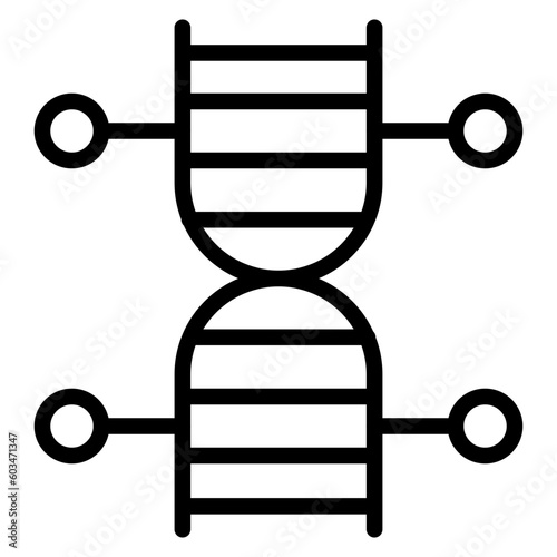 DNA Vector Line Icon