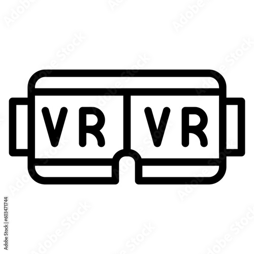 VR Vector Line Icon