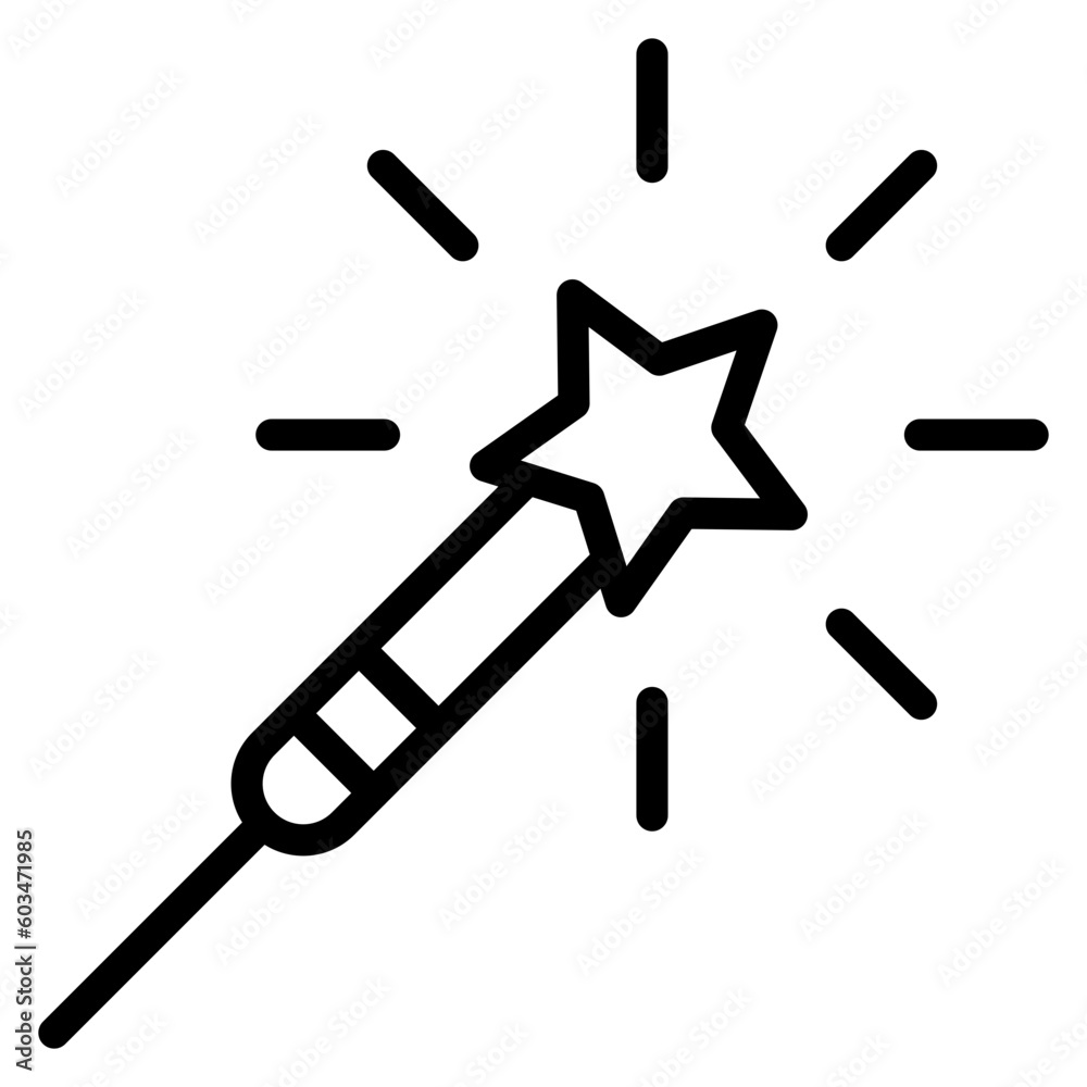 Bengal Light Vector Line Icon Bengal Light Vector Line Icon