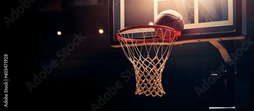 basketball hoop and ball © Rafael