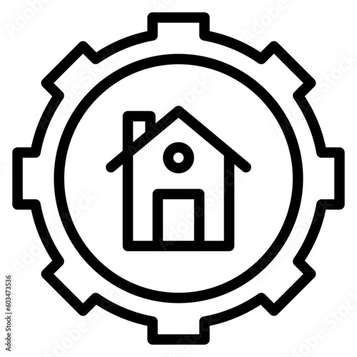 Property Manager Vector Line Icon