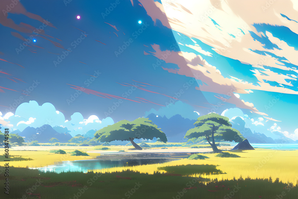 Obraz premium Beautiful Landscape by AI Generator