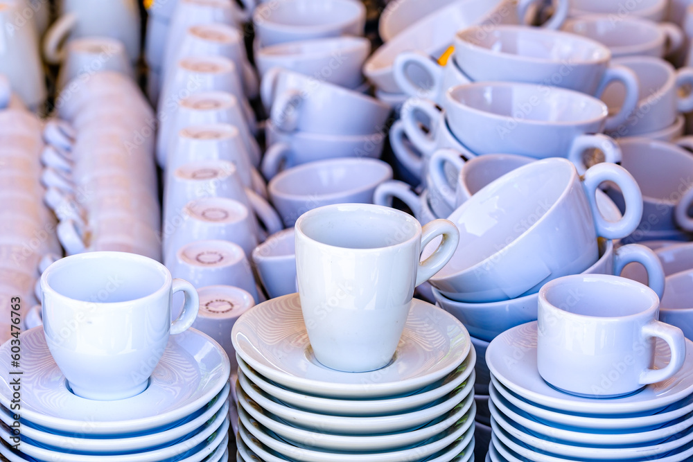 tableware and ceramic at a market tableware and ceramic at a market