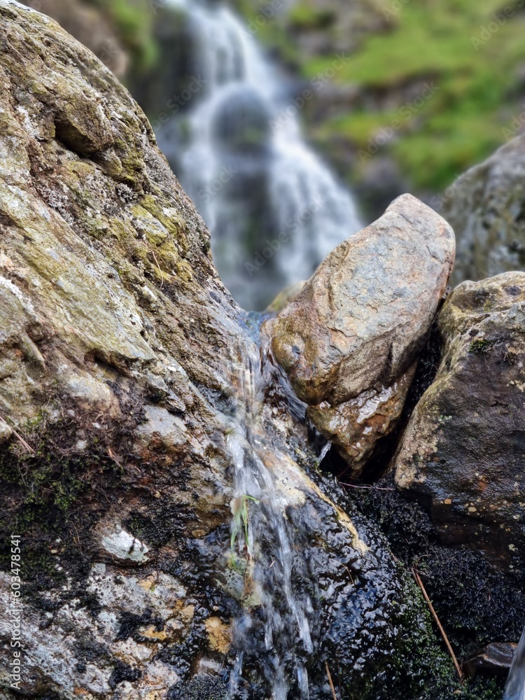 Water mountain close-up 