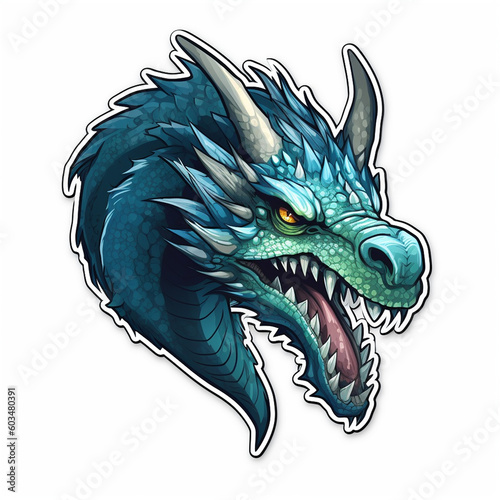 head of dragon sticker © askhab
