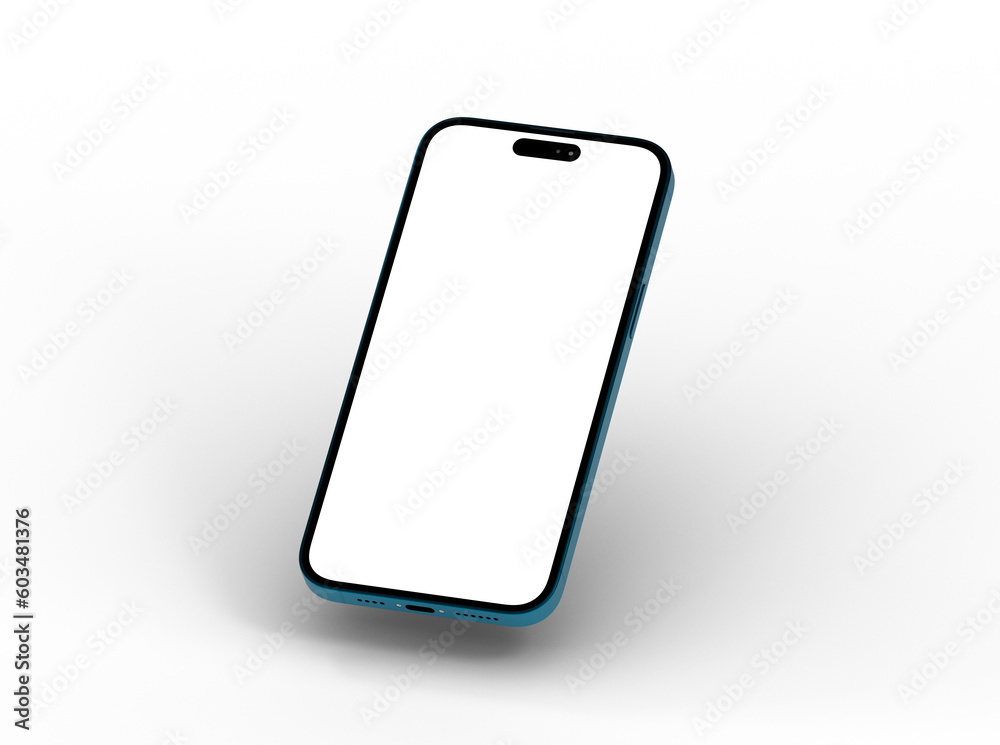Mockup - Smartphone frame less blank screen. Mockup generic device. 3d Mockup - Smartphone frame less blank screen. Mockup generic device. 3d