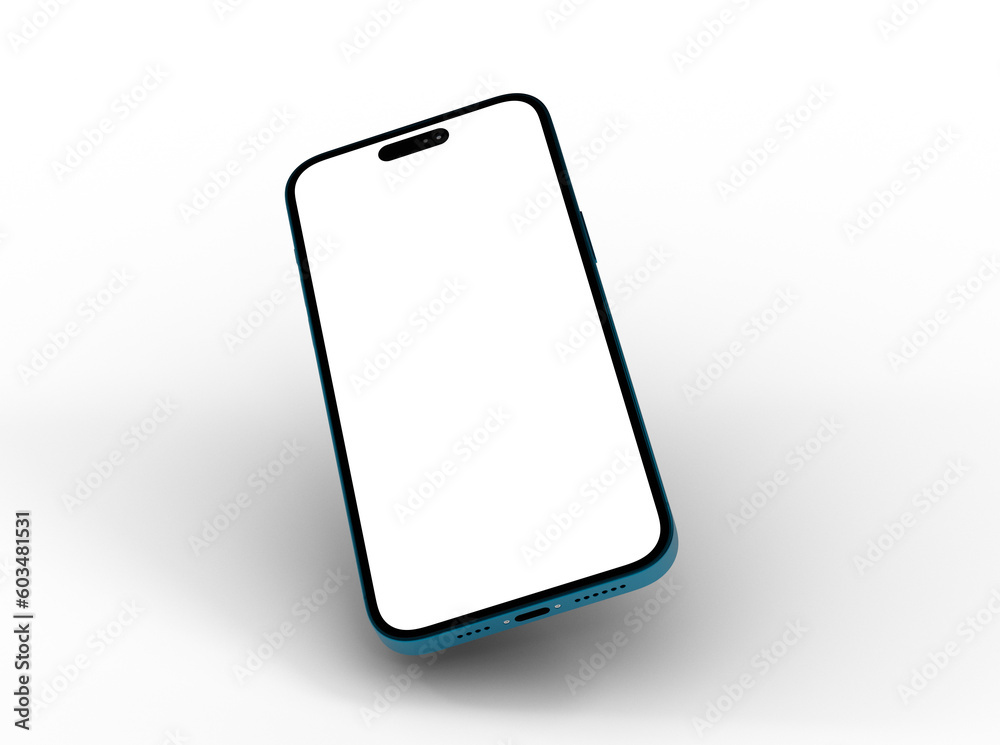 Smartphone frame less blank screen. Mockup generic device. 3d Smartphone frame less blank screen. Mockup generic device. 3d