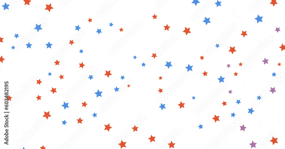 The stars background with sparkle lights confetti falling is a magical sight,