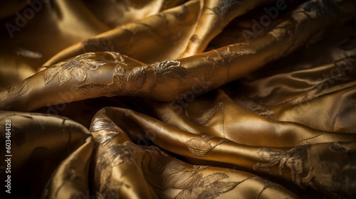 close-up of a satin sheet