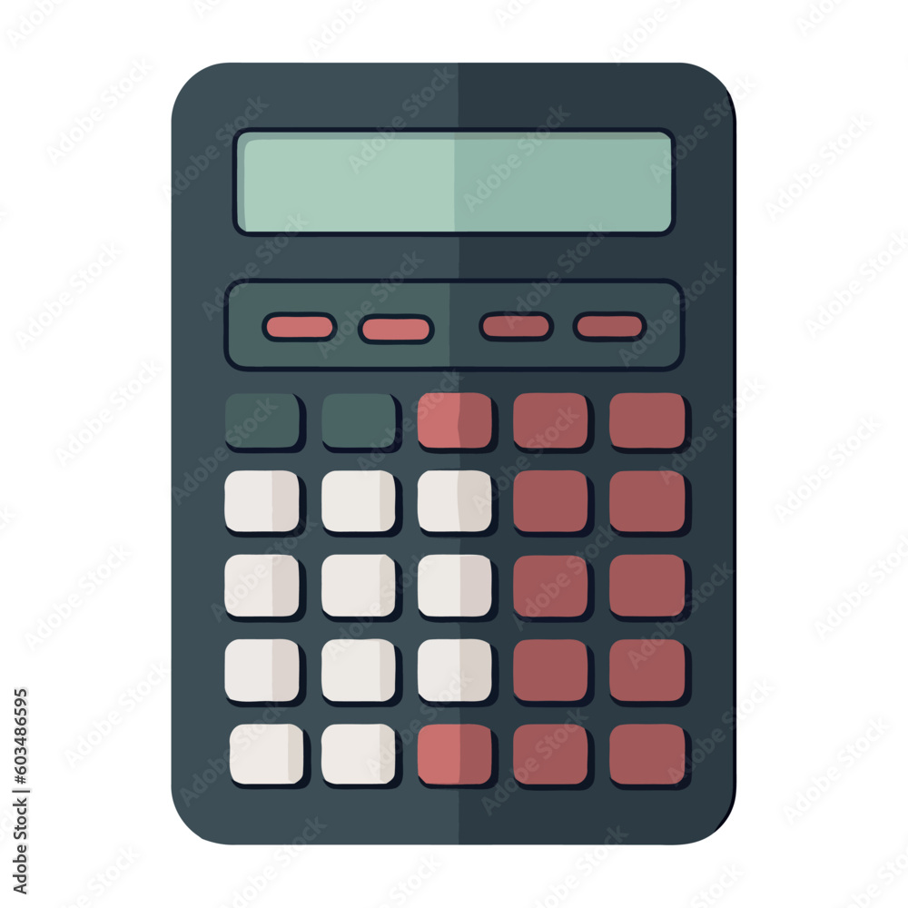 calculator icon symbolizes finance and mathematics
