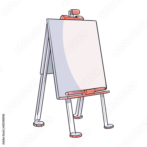 art easel, empty design