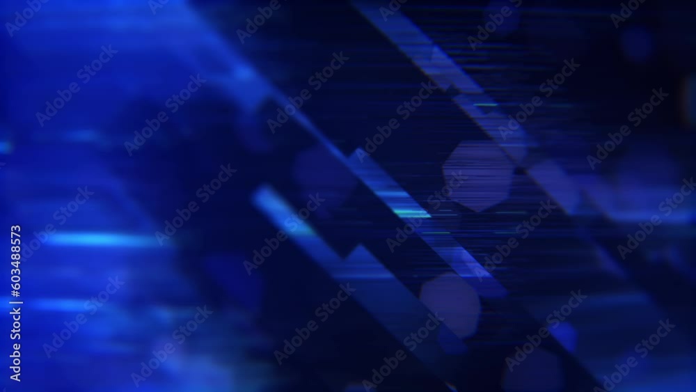 Broadcast screen saver. Blue shimmering background of diagonal stripes. Bokeh. Broadcast screen saver. Blue shimmering background of diagonal stripes. Bokeh.