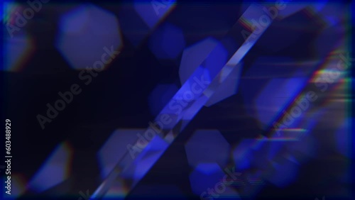 Business background. High-tech screen saver in blue and black tones.