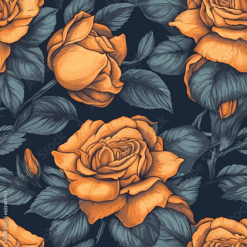 Seamless Colorful Rose Pattern.

Seamless pattern of roses in colorful style. Add color to your digital project with our pattern!