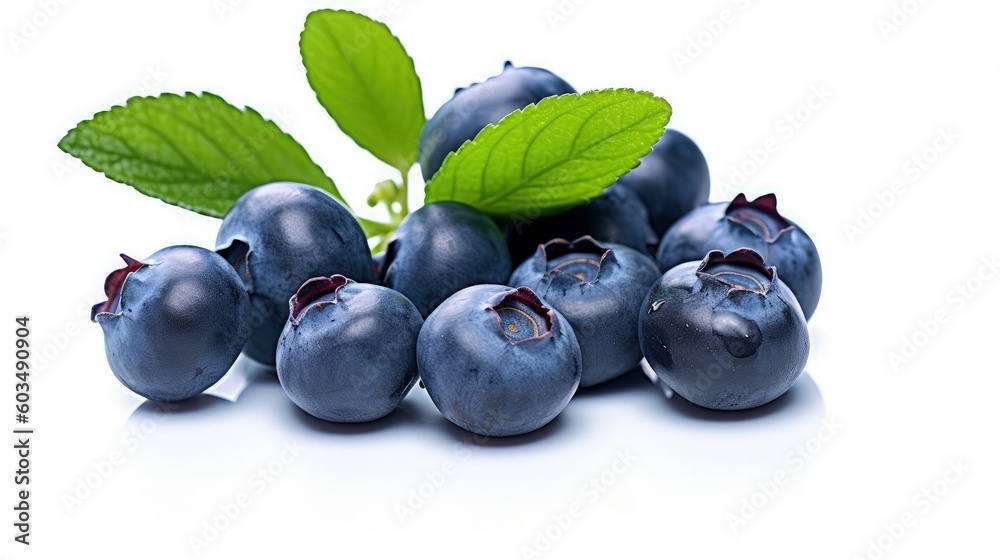 Fresh blueberry isolated. Illustration AI Generative. Fresh blueberry isolated. Illustration AI Generative.
