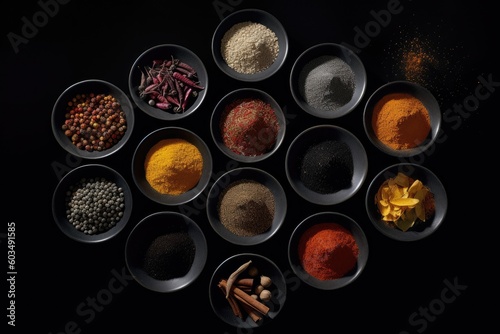 Colorful spices Generative AI