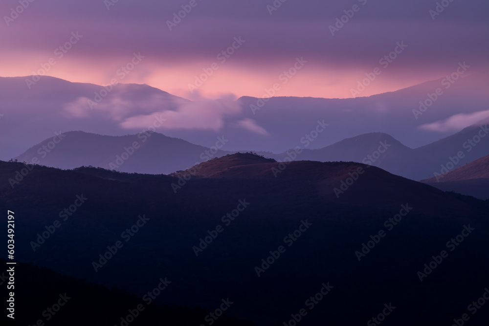 Obraz premium Montanhas da Mantiqueira, Sul de Minas Gerais, Brasil
