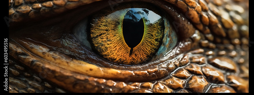 Canvas Print eyes of a lizard, raptor, ojos, tortuga, dragon, komodo, reptil