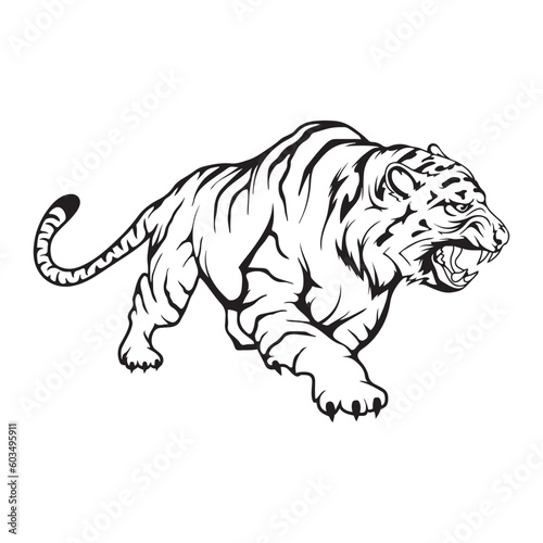 Experience the wild allure of the Tiger Vector. This stunning illustration brings to life the beauty and intensity of the iconic tiger with meticulous attention to detail.
