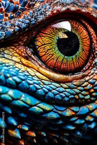 eye of the dragon, lizard, zoo, animal, camaelon, eyes © federico