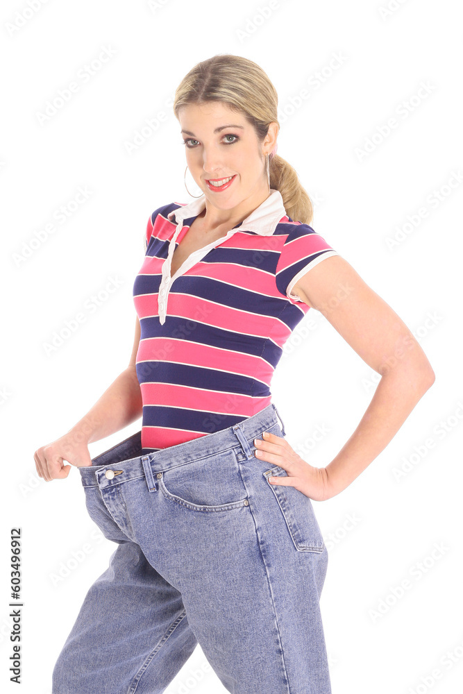 Fototapeta premium woman weight loss