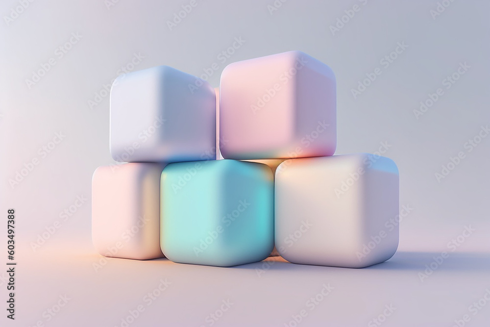 Abstract mock up scene pastel color. Geometry shape objects podium background for product. 3d rendering. Abstract mock up scene pastel color. Geometry shape objects podium background for product. 3d rendering.
