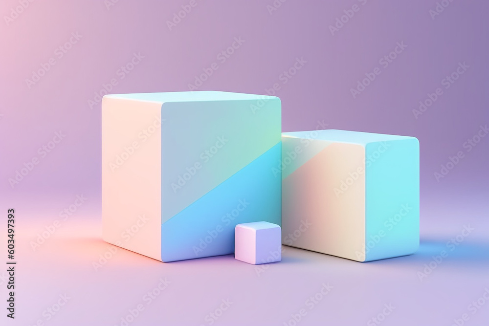 Abstract mock up scene pastel color. Geometry shape objects podium background for product. 3d rendering. Abstract mock up scene pastel color. Geometry shape objects podium background for product. 3d rendering.