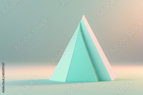 Abstract mock up scene pastel color. Geometry shape objects podium background for product. 3d rendering. 