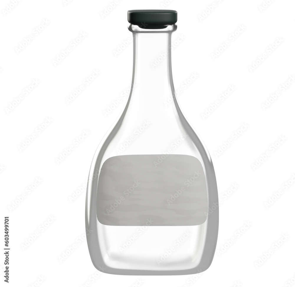 A transparent labeled product photo of a bottle A transparent labeled product photo of a bottle