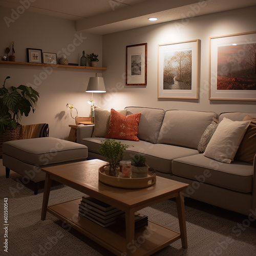 Making the most out of the basement as a living room
