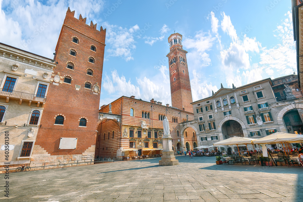 Breathtaking View of Piazza dei Signori in Verona.