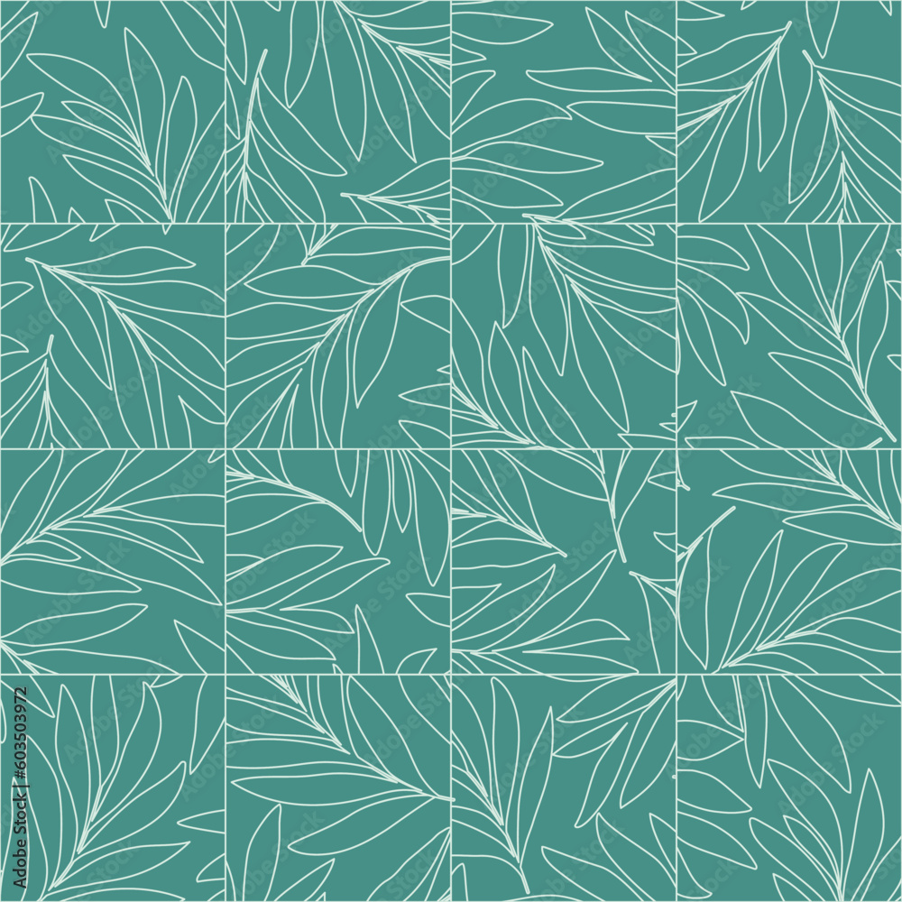 Seamless abstract green and white floral background.Vector green and white pattern with leaves. Seamless abstract green and white floral background.Vector green and white pattern with leaves.