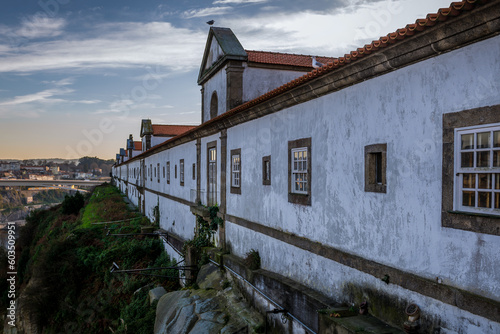 View from terrace of Serra do Pilar monastery in Vila Nova de Gaia city, Portugal