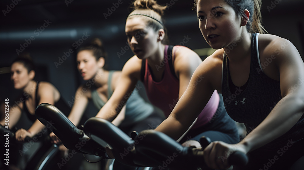 Group of woman working out in the gym Group of woman working out in the gym