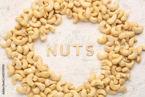 Frame made of cashew and wo...
