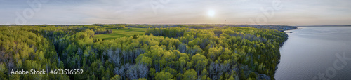 Aerial Of Spring Landscape