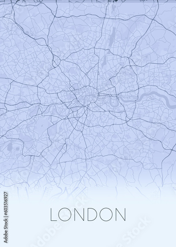 London England capital modern city map design