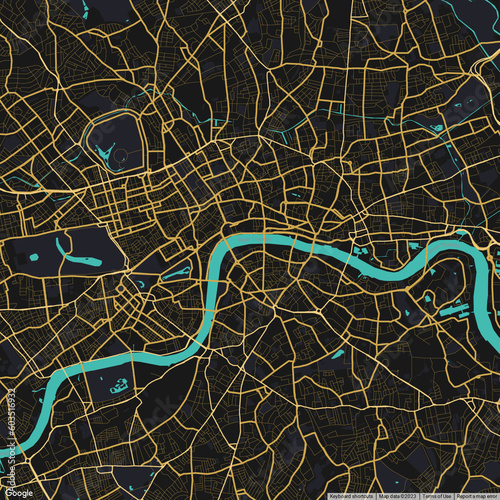 London England capital modern city map design