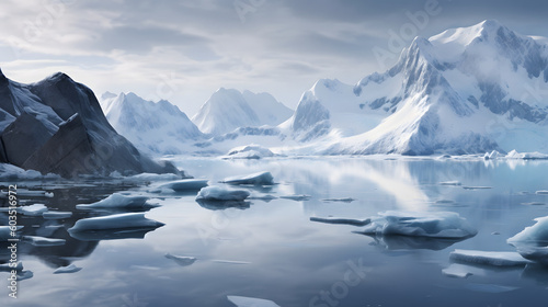 Icy Wonderland: Captivating Frozen Landscape © Mikoaj