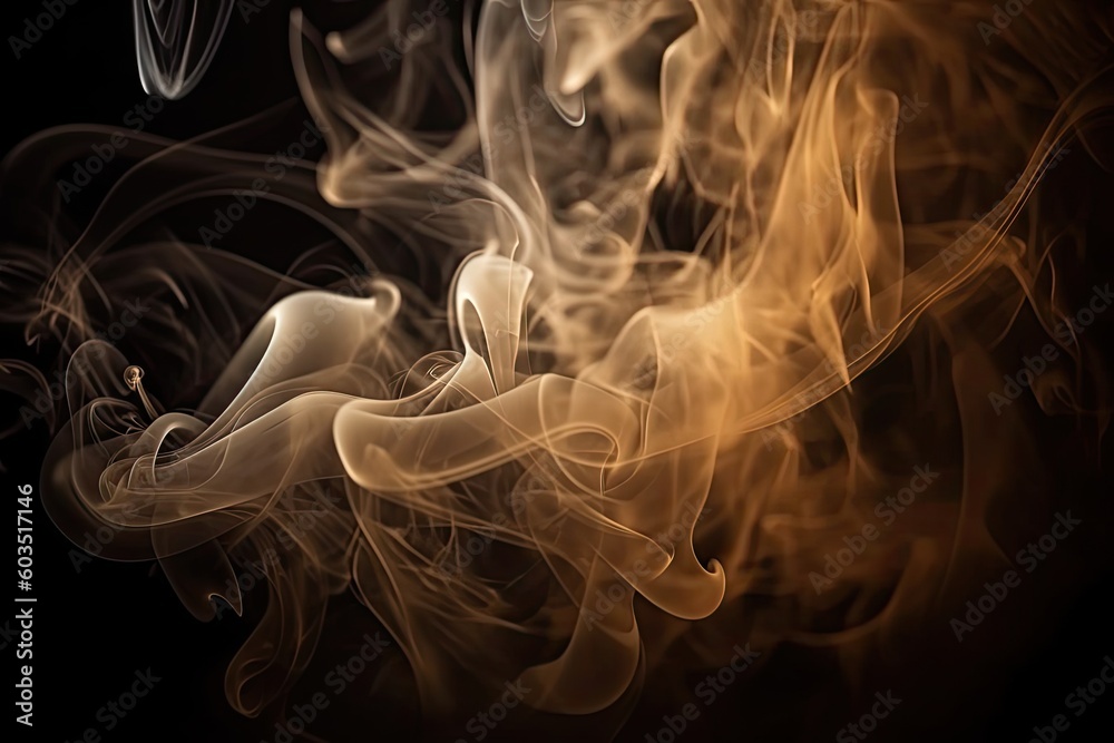 Fototapeta premium Abstract smoke background. Ai generative.