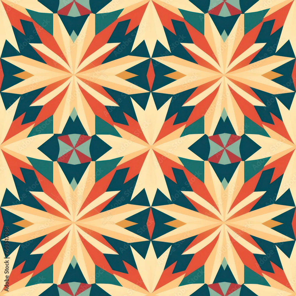 abstract pattern with flowers. seamless